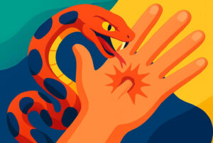 蛇に噛まれる夢